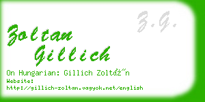 zoltan gillich business card